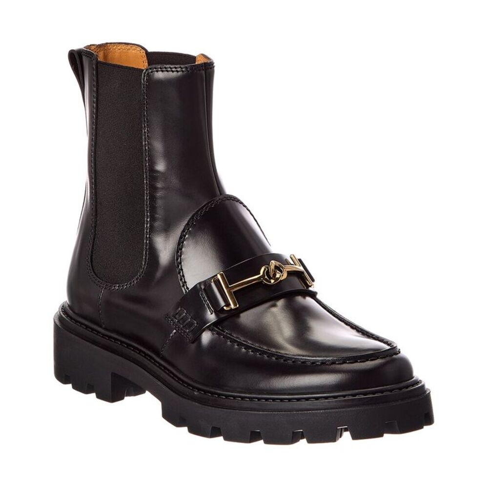 Tod’S Leather Boot, Black